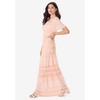 Roaman's Women's Plus Size Crochet Lace Maxi Dress - 4 of 4