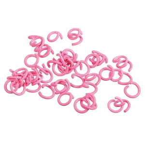 Unique Bargains Carbon Steel DIY Crafts Jewelry Making Open Connector Jump Rings 100 Pcs - 1 of 4