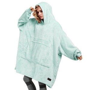 Tirrinia Women's Hoodie Sweatshirt, Casual Pullover Sweater, Soft Comfy Blanket Hoodie Sweatshirt, One Size Fits All, Gift for her - 1 of 4