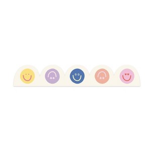 Callie Danielle Scalloped Bulletin Border Smileys Purple - 1 of 1