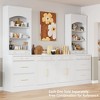 NicBex Modern Kitchen Pantry Sideboard Cabinet with Storage Drawer & Adjustable Shelves,Coffee Bar Buffet Cabinet for Kitchen,Dining Room - 3 of 4