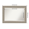 Amanti Art Sydney Silver Beveled Framed Bathroom Vanity Wall Mirror - 3 of 4