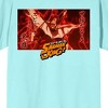 Shaman King Hao Asakura Fiery Background Crew Neck Short Sleeve Celadon Men's T-shirt - 3 of 3
