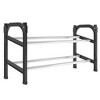 vidaXL Extendable Shoe Rack with 2 Shelves 46.9 in.x9.4 in.x14.6 in. - 2 of 4