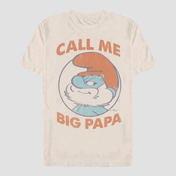 Men's Smurfs Big Papa Short Sleeve Graphic T-Shirt - Tan