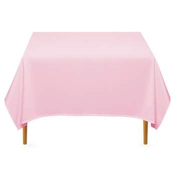 Lann's Linens 10-Pack Polyester Fabric Tablecloth for Wedding, Banquet, Restaurant - 54 Inch Square