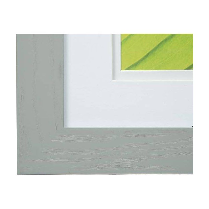 Gallery Solutions 5&#34;x7&#34; Flat Gray Tabletop Wall Frame with Double White Mat 4&#34;x6&#34; Image, 3 of 5