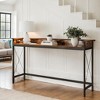 Hommoo 70.9 inch Extra Long Console Table with Outlets and USB Ports - 2 of 4
