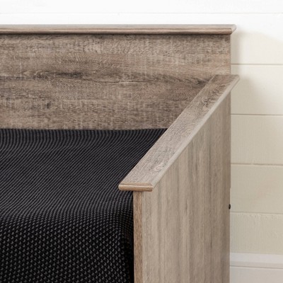 Twin Weathered Oak Daybed with 3 Storage Drawers