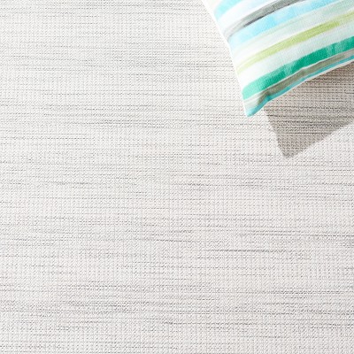 Ivory & Grey Ombre Stripe Hand-Knotted Wool Blend Area Rug