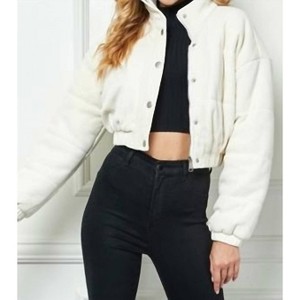 Women's Snow Bound Puffer Crop Bomber Jacket - Veveret - 1 of 1