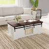 Height-Adjustable Lift Top Coffee Table w/ Storage Shelf & Smooth Lift - Multi-Functional Sofa Desk for Living Room, Office - 2 of 4
