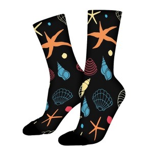 Seahorse Women Printed Crew Socks Funny Funky Socks Soft Polyester Novelty Gifts for Artists Men - 1 of 1