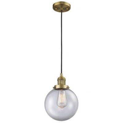 Beacon - 1 Light Cord Hung Mini Pendant In Industrial Style-11.5 Inches Tall and 8 Inches Wide