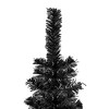 vidaXL Elegant Black Slim Artificial Christmas Tree with Adjustable Branches - 5 ft - 2 of 4