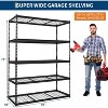 Acekool Heavy Duty Adjustable Garage Shelving Unit, 48" L x 18" W x 72" H, Metal Storage Rack with 2500 lbs Load Capacity, Easy Assembly - 2 of 4