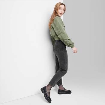 Women's Super-High Rise Tapered Jeans - Wild Fable™ Black Wash