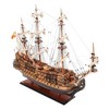 Wood San Felipe Model Ship 35"H – Handcrafted with Brass Details by Old Modern Handicrafts - 4 of 4
