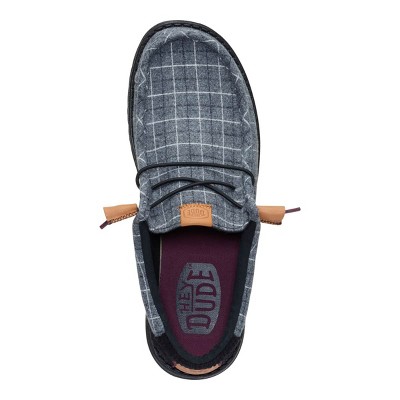 HEYDUDE Wally Plaid Corduroy , Black, 14 — фото 3