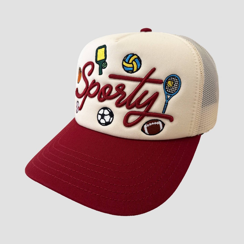 Mighty Fine Women's Graphic Sporty Patches Hat
