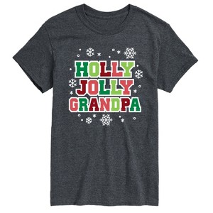 Men's - Instant Message - Holly Jolly Grandpa Short Sleeve Graphic T-Shirt - 1 of 4