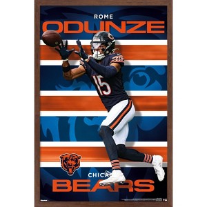 Trends International NFL Chicago Bears - Rome Odunze 25 Framed Wall Poster Prints - 1 of 4