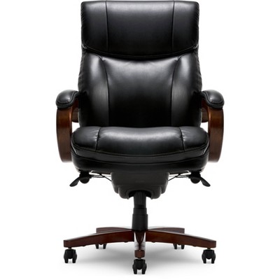 La-Z-Boy Bellamy Executive Bonded Leather Office Chair, Coffee Brown