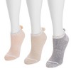 Muk Luks 3 Pack Dream Step Low Cut w/Pom - 2 of 4