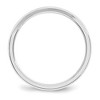 Black Bow Jewelry 3mm 14K White or Yellow Gold Beveled Edge Comfort Fit Band - 2 of 4