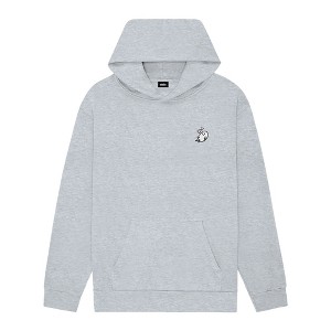 Dalix Heartly Ghost Embroidery Relaxed Hoodie Soft Fleece Sweatshirt Fit Lounge Womens - 1 of 4