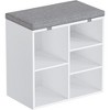 Shoe Change Stool with Cushioned Seat - 2 of 4