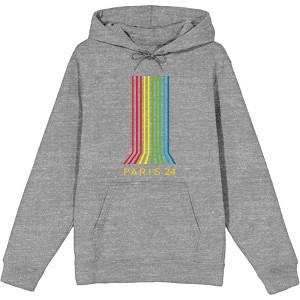 Colorful Lines Adult Long Sleeve Hoodie - 1 of 3