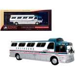 1966 GM PD4107 "Buffalo" Coach Bus "Greyhound" Destination: Seattle (Washington) 1/87 Diecast Model by Iconic Replicas