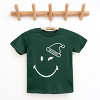 SmileyWorld Santa Hat Outline - Youth Short Sleeve Graphic T-Shirt and Toddler Short Sleeve Graphic T-Shirt - 2 of 3