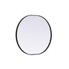 Elegant Lighting Metal Frame Oval Mirror 30x36 - 4 of 4