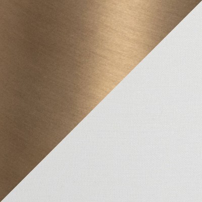 Matte Golden Bronze 29.5" Metal Table Lamp Set with White Linen Shade