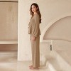 Women's Elegant Ribbed Lace-Up Loungewear Pajama Set - Cupshe - 4 of 4