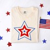 Simply Sage Market Women's Patriotic Three Star Short Sleeve Garment Dyed Tee - 2 of 4