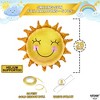 KatchOn, Smile Face Sun Balloons for Party - 26 Inch, Pack of 5 | Mylar Sunshine Balloons, Summer Balloons for Sunshine First Birthday Decorations - 4 of 4