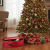 Northlight 24” Red and Green Christmas Wreath Storage Bag - 3 of 4