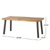 Coolbibila-Acacia Wood Dining Table, 69 Inch Long Table,  Dining Table Rectangular - 4 of 4