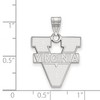 Black Bow Jewelry 10k White Gold Virginia Wahoos NCAA Large Pendant - 2 of 3