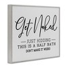 Stupell Industries Get Naked Funny Bathroom, 20" x 16" - 3 of 4