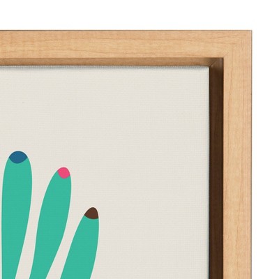 Colorful Giraffe Family Canvas Art for Kids' Nursery