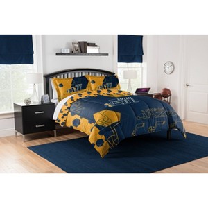 NBA Utah Jazz Hexagon Comforter Set - 1 of 3