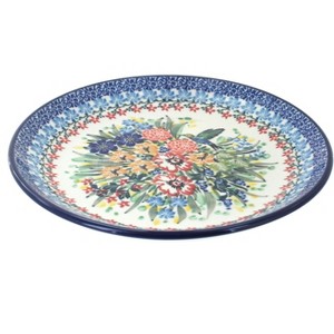 Blue Rose Polish Pottery Ceramika Artystyczna Dessert Plate - 1 of 2
