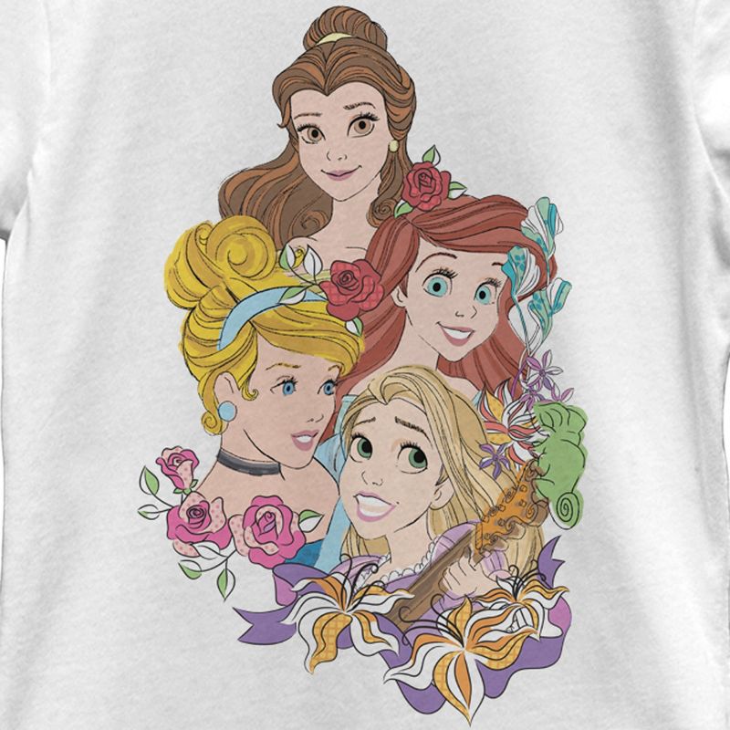 Girl's Disney Artistic Portrait T-Shirt, 2 of 5
