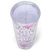 Best Nana Ever Purple Salem Floral 24 Ounce Straw Tumbler with Goldtone Lid - 4 of 4
