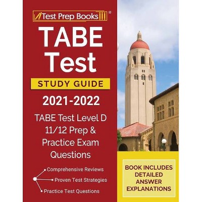 TABE Test Study Guide 2021-2022 - by  Tpb Publishing (Paperback)