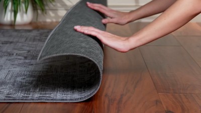 Tucson Blue 6' Square Synthetic Easy-Care Area Rug